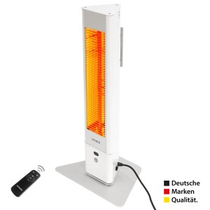 Portable outdoor heater - German quality, white, stylish