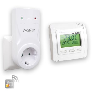 VASNER VFTB-AS electric heater radio thermostat set for the socket