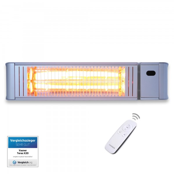 Outdoor infrared heater with IP65 water protection for bathroom