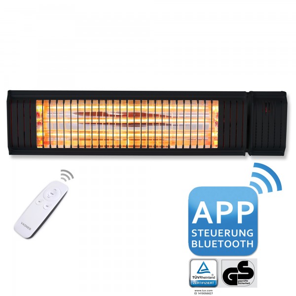 Infrared patio heater with remote control