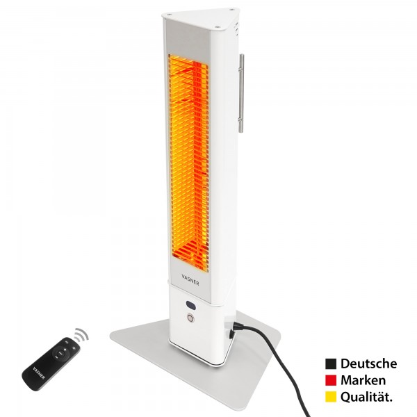 Portable outdoor heater - German quality, white, stylish