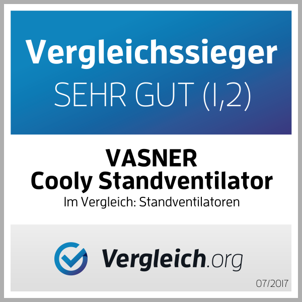 Ventilator Testsieger VASNER Cooly Standventilator im Vergleich
