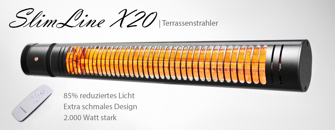 WAND HEIZSTRAHLER 55178 Infrarot Terrassenstrahler 2000W WÄRMELAMPE Heizstrahler 