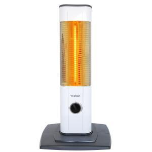 Freestanding infrared electric heater in white