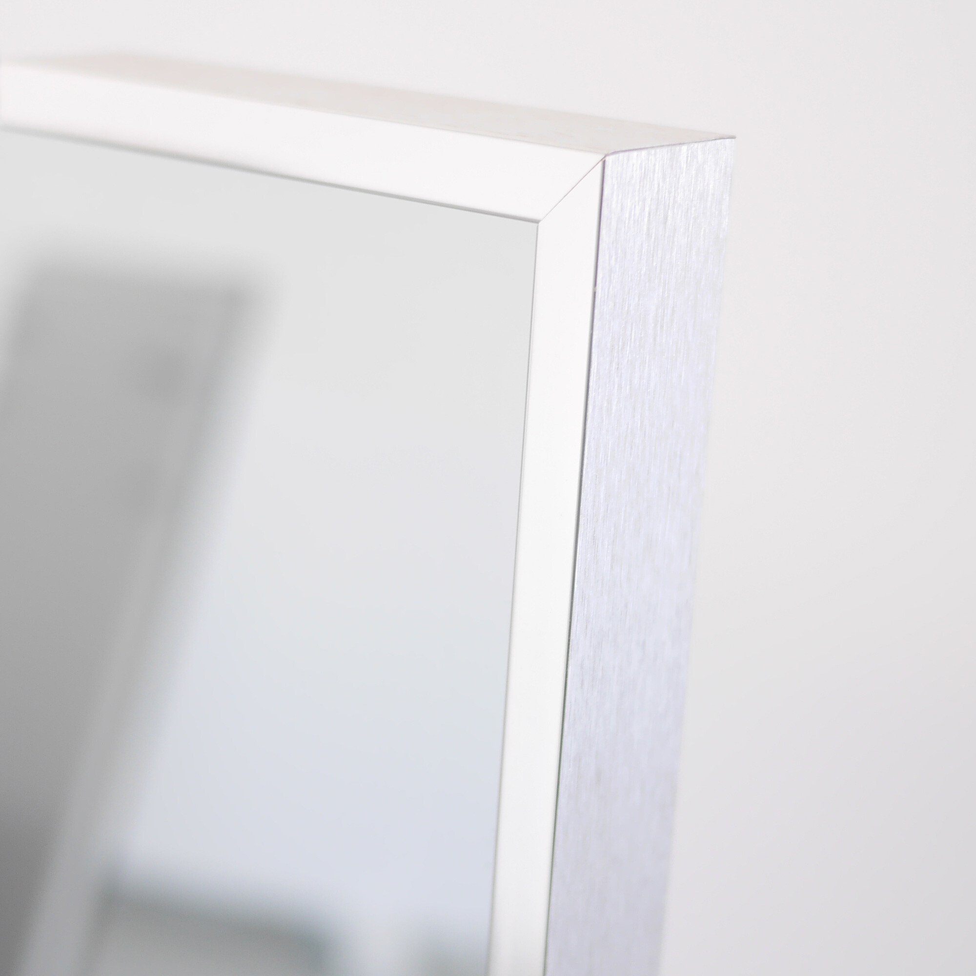 glass mirror radiant heat panel with stylish chrome frame