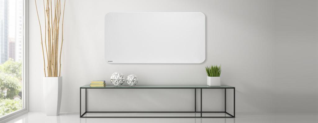 Designer panel heaters with rounded corners