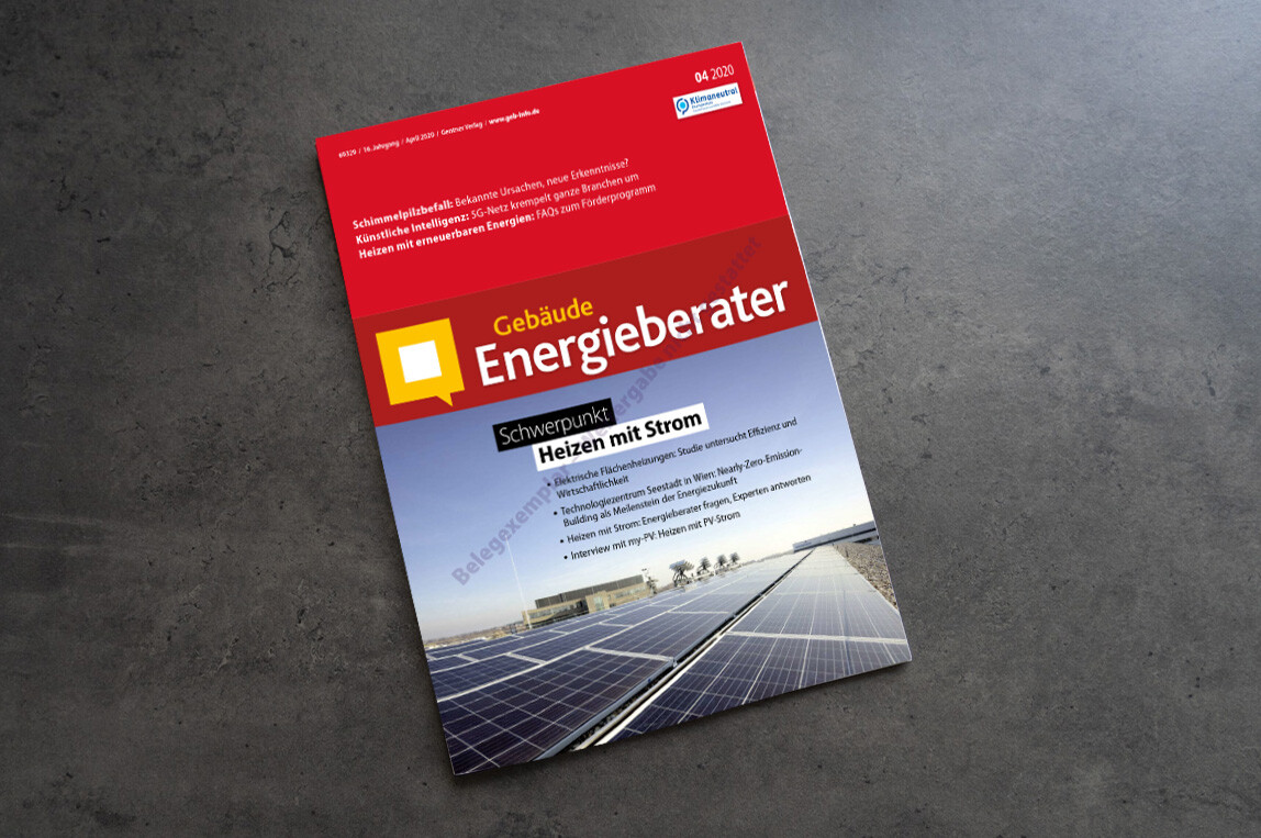 Ausgabe 04/2020 Fachmagazin "Gebäude Energieberater"