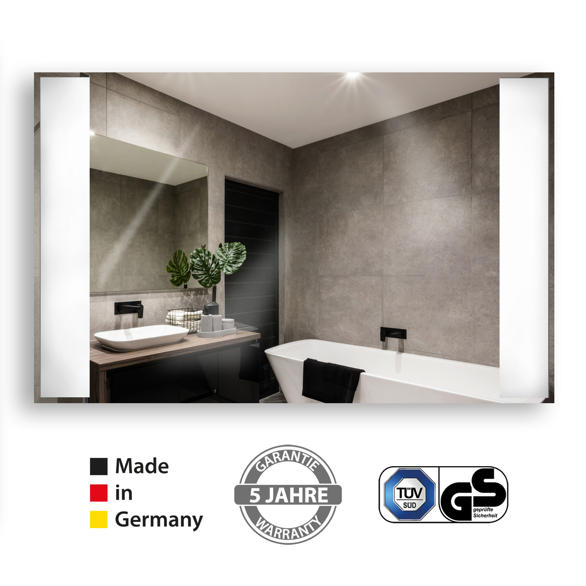 Infrared mirror heating panel in German quality
