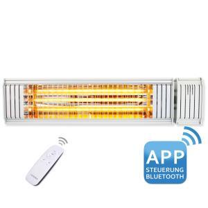 Outdoor infrared heater with smartphone app control