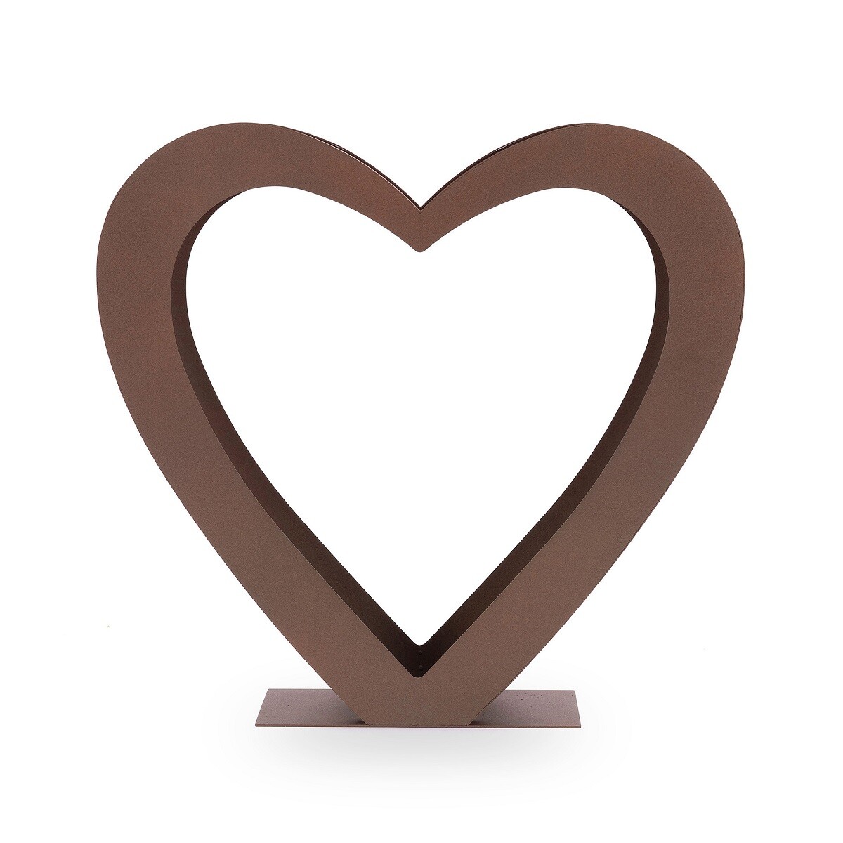 Heart shaped log holder rust optic Amore A2