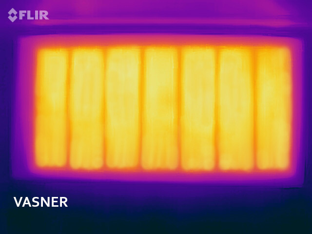 Infrared picture of even heat radiation